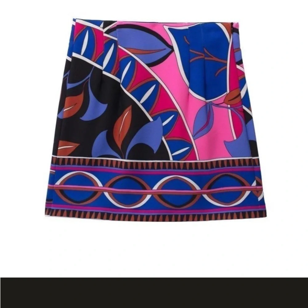 Zara Pucci style pink purple skirt blogger favorite Large